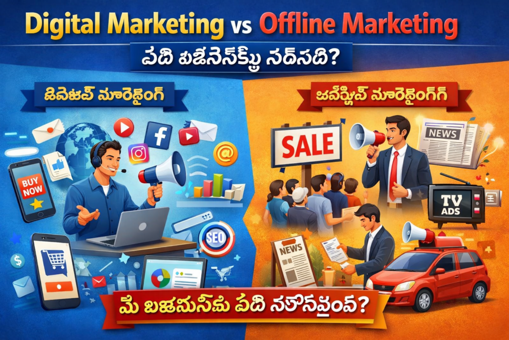 Digital Marketing vs Offline Marketing